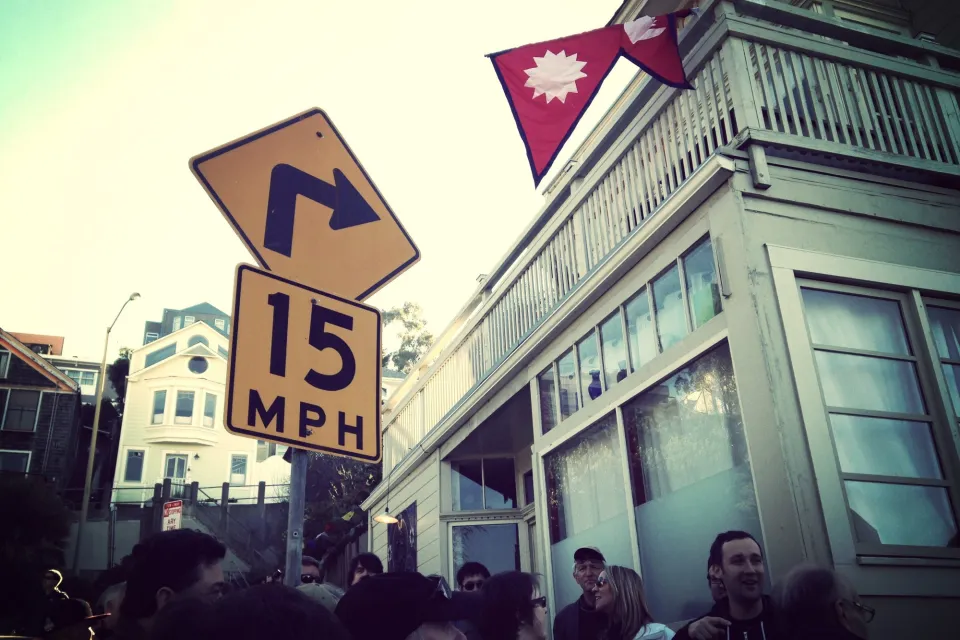 15 MPH speed limit sign